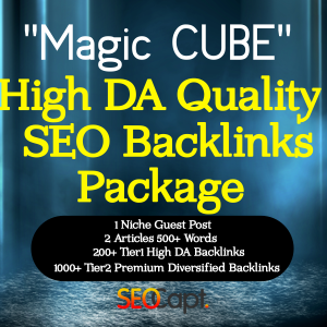 Showy Google Rank via “Magic Cube” High DA High Quality Dofollow SEO Backlinks Service Package